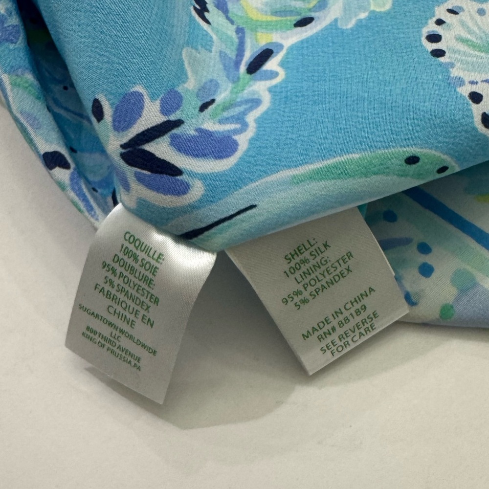 Lilly Pulitzer Lindamarie Silk Caftan XXSX (fits0-4) please read - Picture 6 of 12